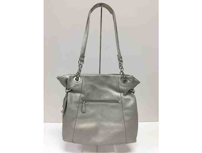 Nicole Miller Tote Bag - Grey Metallic
