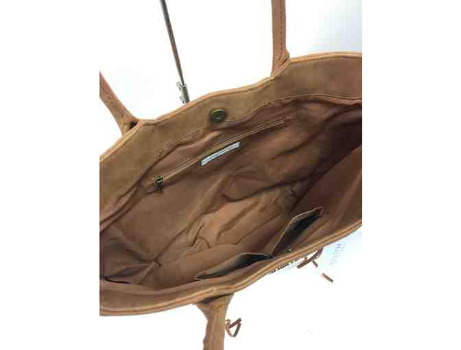 Reaction Kenneth Cole Navajo Shopper Handbag in Amber