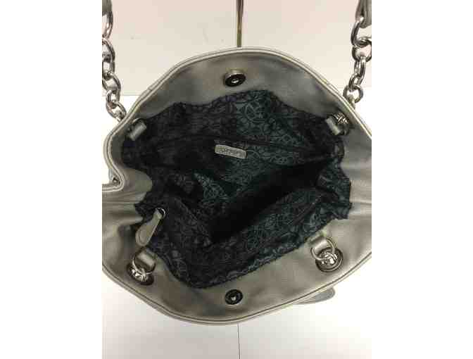 Nicole Miller Tote Bag - Grey Metallic