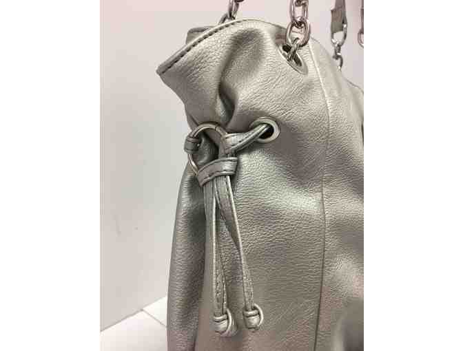 Nicole Miller Tote Bag - Grey Metallic