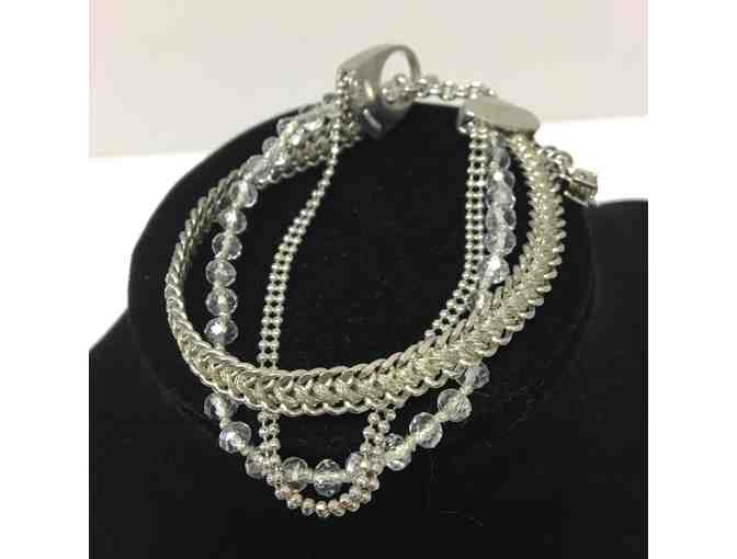Silver 3-Strand Bracelet (Henri Bendel)