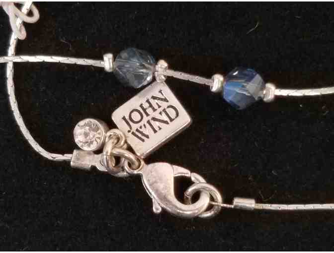 Silver with Blue Crystal Necklace (John Wind)