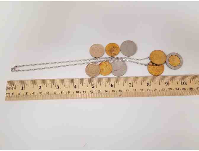 Ross Simmons Italian Lira Coin Necklace in Sterling Silver