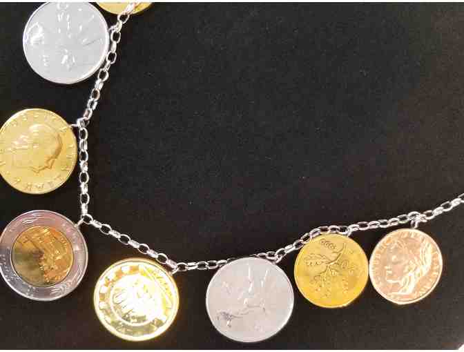 Ross Simmons Italian Lira Coin Necklace in Sterling Silver