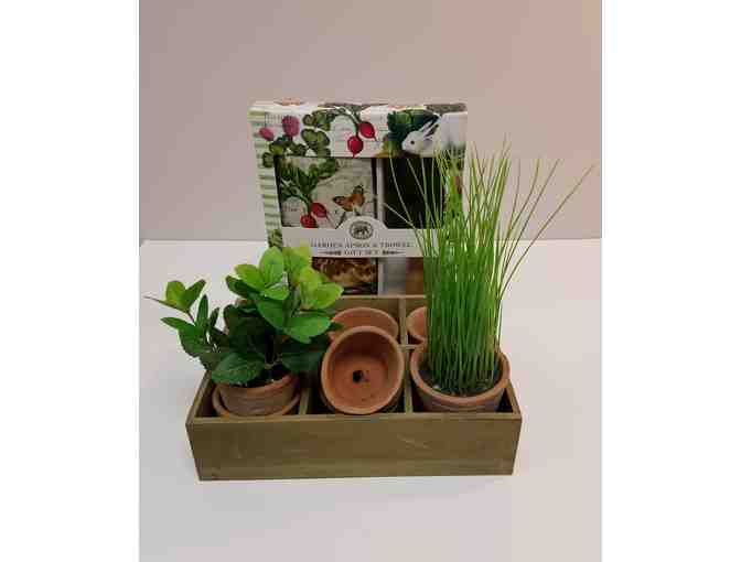 Garden Gift Set and Framed Flower Photograph