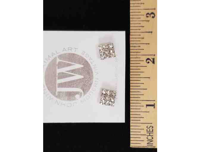 Crystal Square Earrings (John Wind)