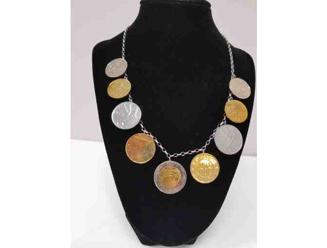 Ross Simmons Italian Lira Coin Necklace in Sterling Silver