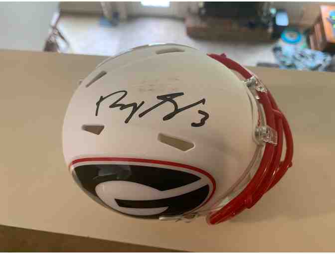 UGA - Roquan Smith Signed Mini Amp Helmet