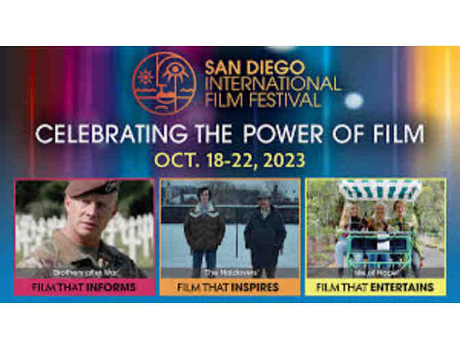 San Diego International Film Festival - Festival Pass for TWO! - Photo 1