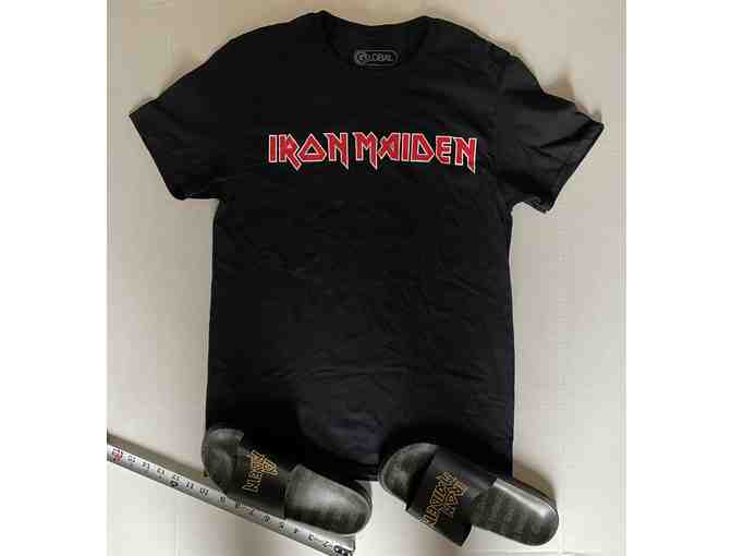 Iron Maiden Shirt and Slides! - Photo 1