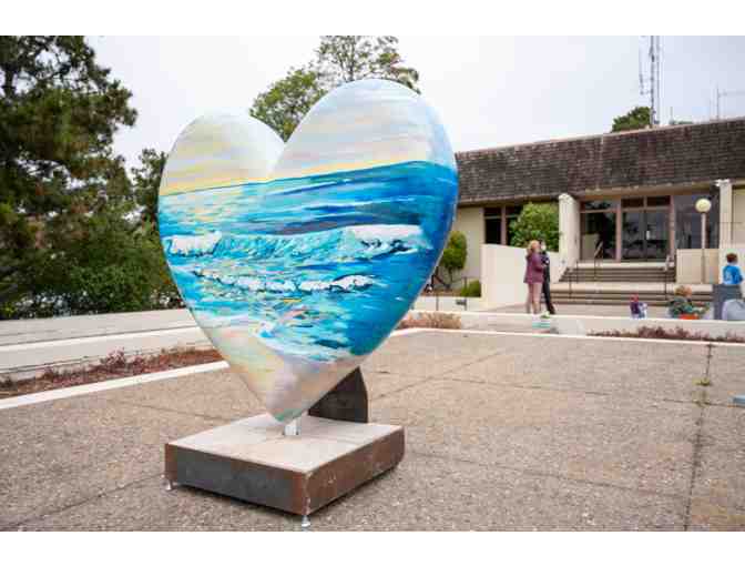 Heart Sculpture 'I Love Carmel Beach' by Katie Karosich