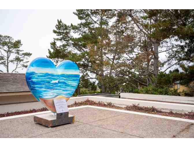 Heart Sculpture 'I Love Carmel Beach' by Katie Karosich