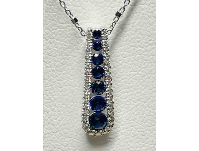 Kocek Jeweler, Inc. - Exquisite Sapphire and Diamond Pendant