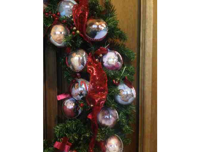 Christmas Wreath with the beautiful faces of Mrs. Boerem's 4th Grade Class