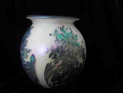 Fireworks Round Vase by Eickholt Glass