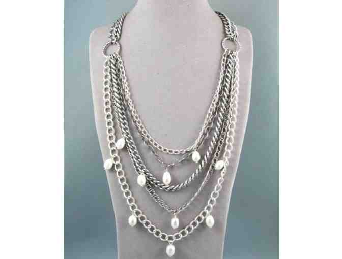 Stella & Dot - Avery Chain & Pearl Necklace