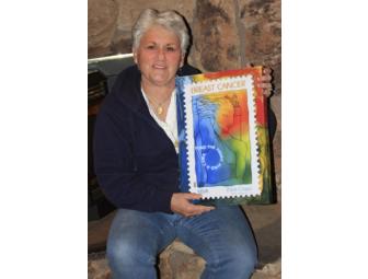 Breast Cancer Stamp Painting