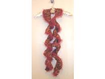 Hand-Crocheted Ruffle Scarf by Andrea Lyn Van Benschoten, Fiber Artist