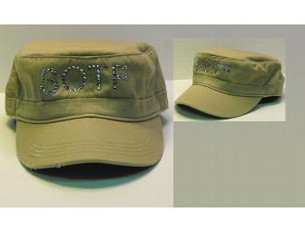 Fidel Cap in Black with Cowgirl Bling