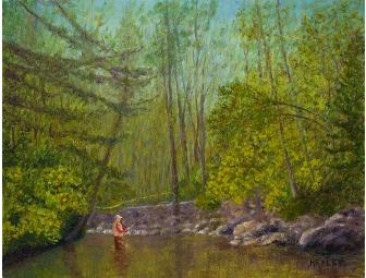 'Davidson Trout Run' Limited Edition Giclee Print by Jim Hefley