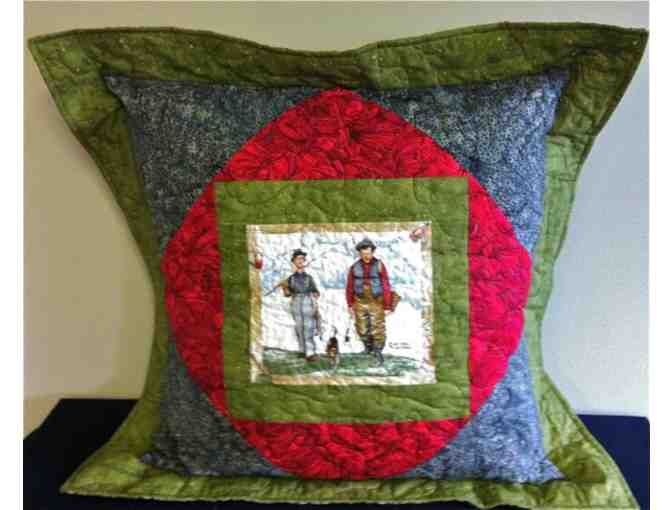 Extraordinary Quilt with Five Pillows and Two Wall Hangings