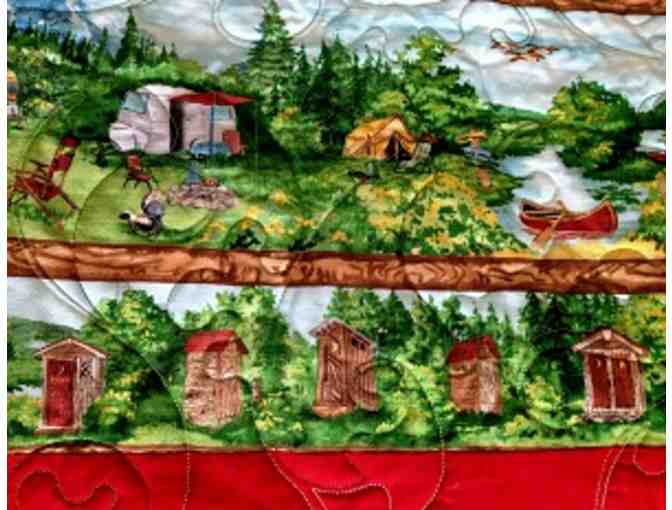 Nostalgic Camping-themed Quilt