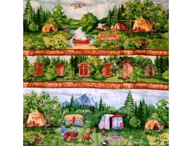 Nostalgic Camping-themed Quilt