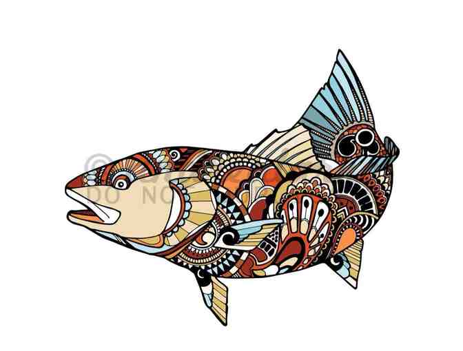 Zentangle Redfish Print - Artist's Proof 1/5