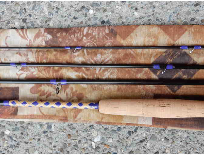 Very Special Custom Fly Rod with Tan and Purple Accents