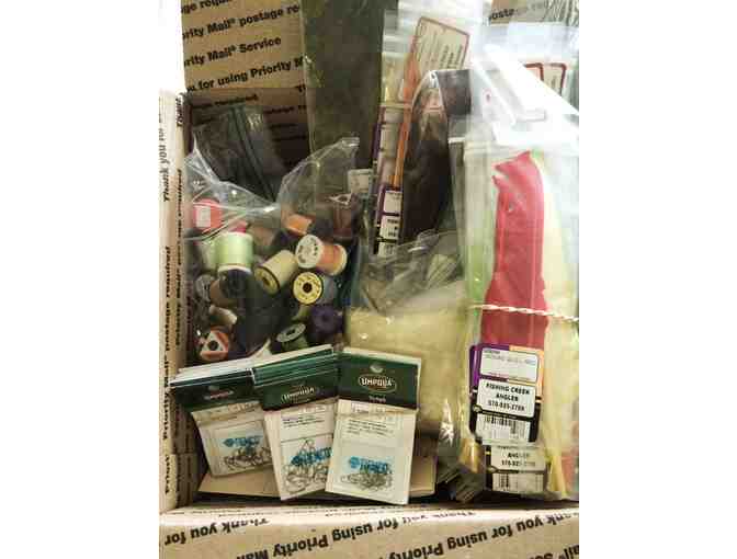 Fly Tying Material Grab Bag for Trout Flies along with a Zirkel