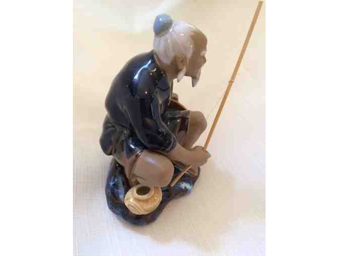 Asian fisherman Figurine