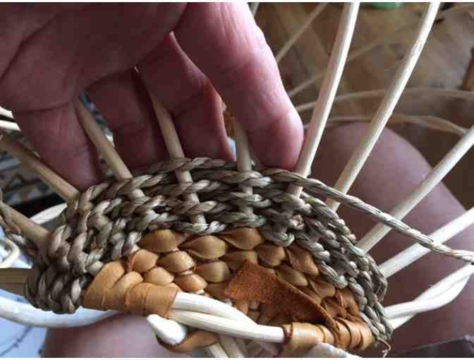 One of a kind, hand woven Montana-Made Antler Basket