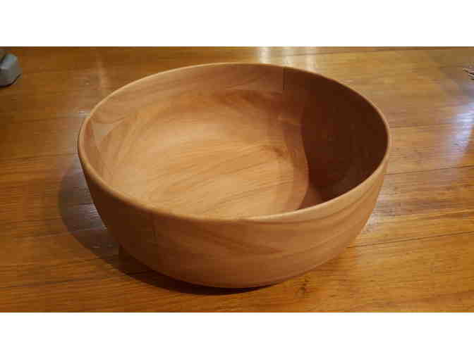 Handcrafted Woodbury's Woodenware Salad Bowl