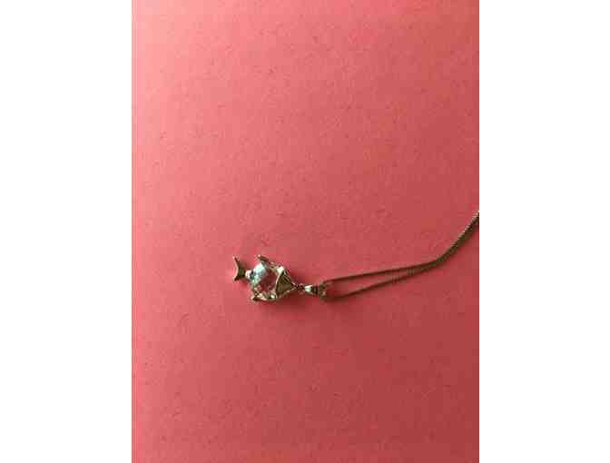 Crystal Fish Pendant with Chain