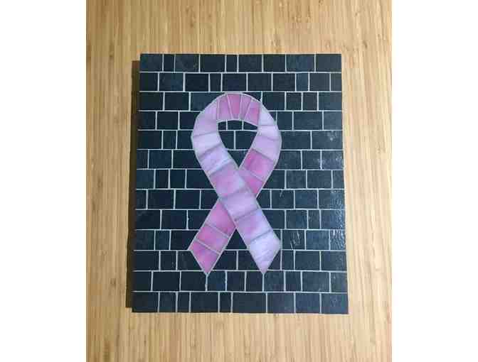 Tieton Mosaic of Breast Cancer Ribbon