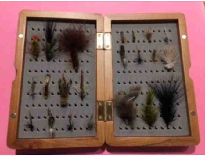 Wooden Box of Flies