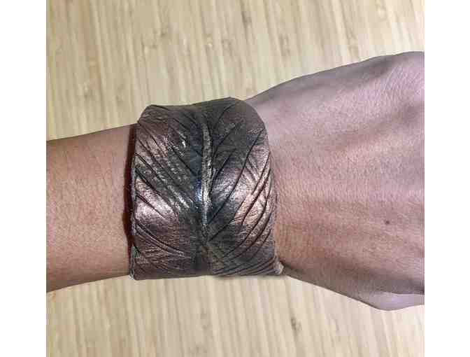 Leather Feather Cuff
