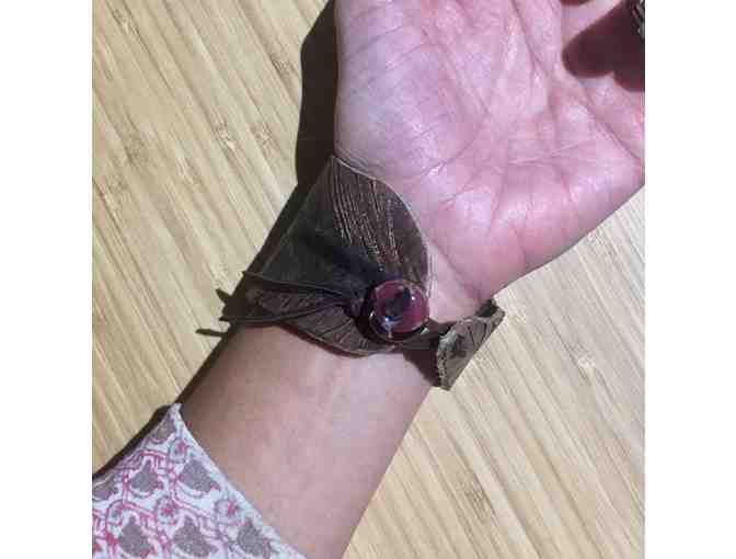 Leather Feather Cuff