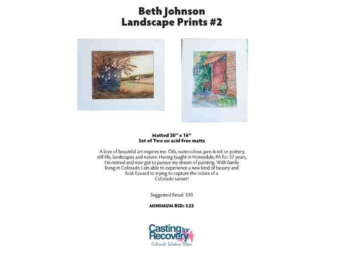 A Second Set of Landscape Prints by Beth Johnson