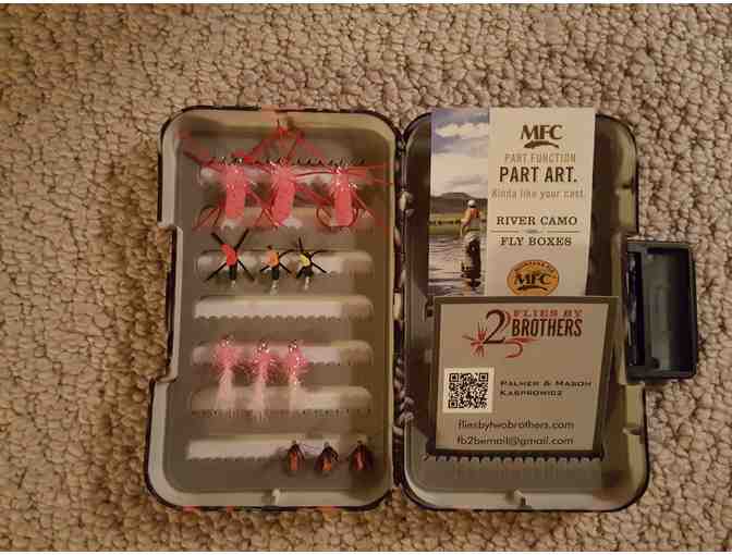 Montana Fly Company Poly Fly Box with one Dozen Very Special Flies