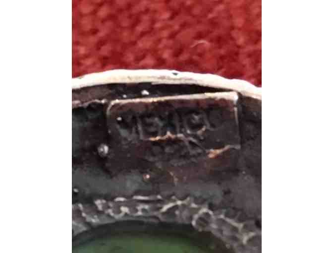 Solid Sterling Silver Oval Earrings with Turquoise Stone