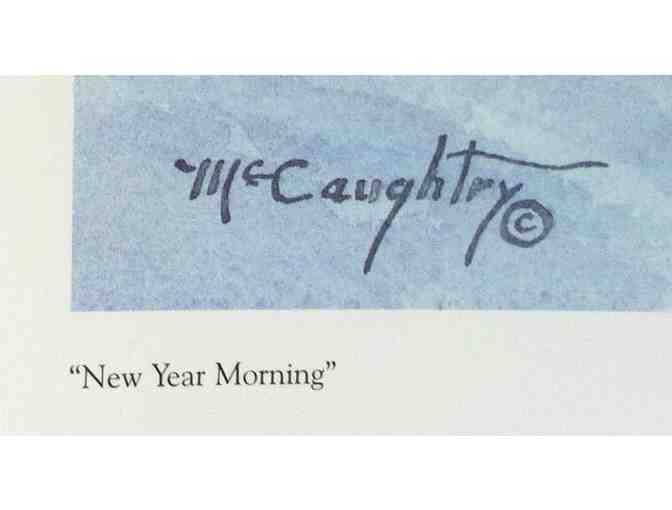 'New Year Morning' - lithograph by Charles McCaughtry