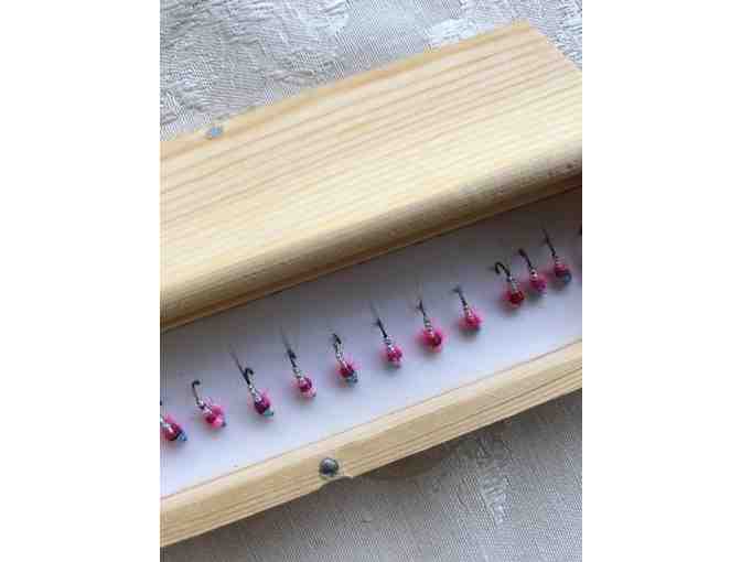 Pink and Blue Nymphs in a Hand-Made Box