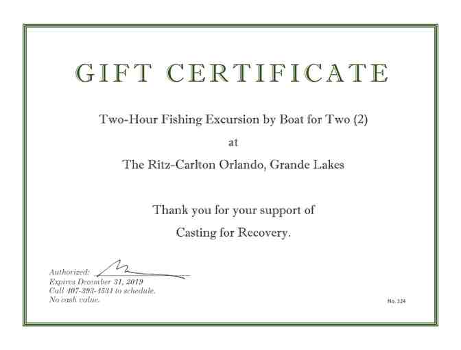 Two Hour Fishing Excursion at Ritz-Carlton Orlando, FL