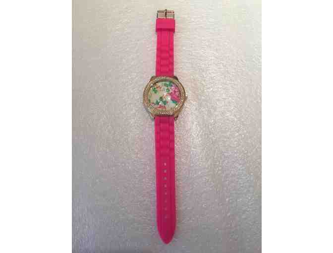 Watch with Pink Band