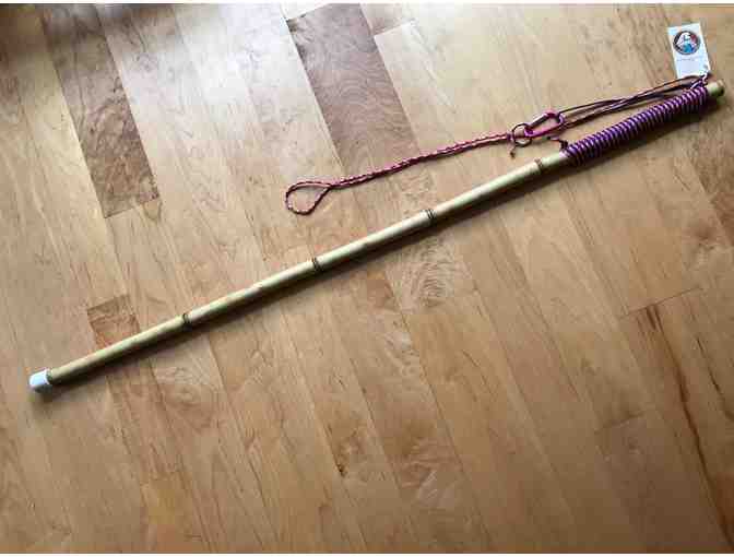 Bamboo Staff with Pink Variegated Handle