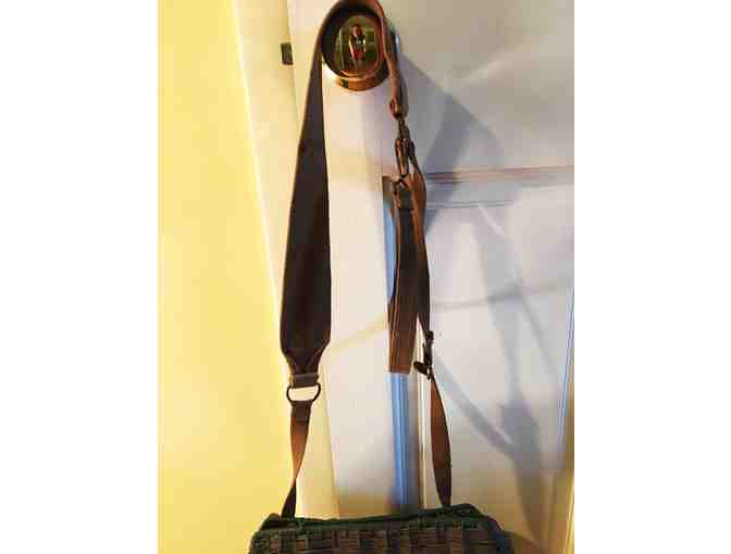 Vintage Wicker and Leather Fishing Creel