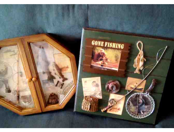 Gone Fishing Frame and Fly Fishing Shadow Box