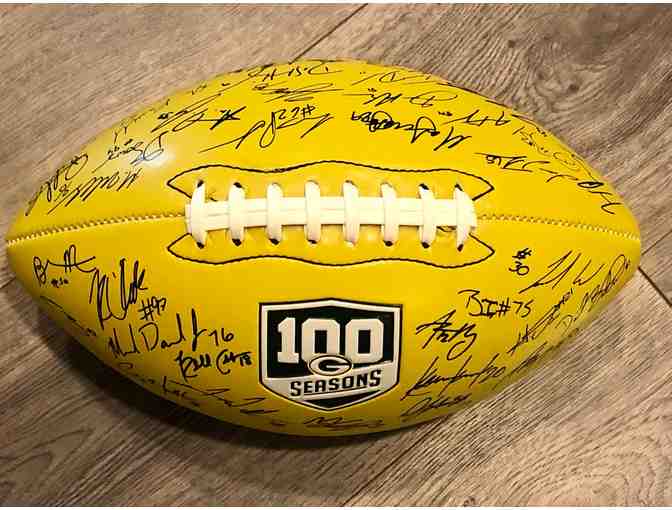 Autographed Green Bay Packers Football - the 2018 Team