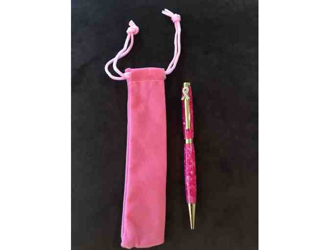 Fourteen Note Cards featuring a Woman Angler and a Pink Ribbon Pen
